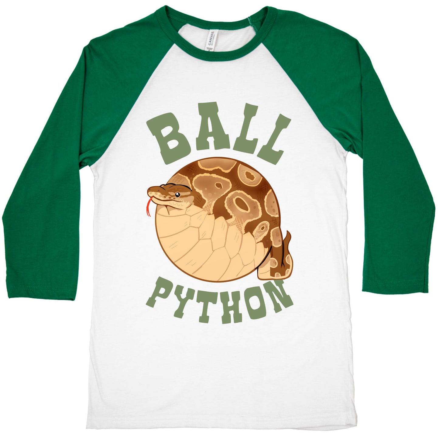 Ball Python Baseball Tee