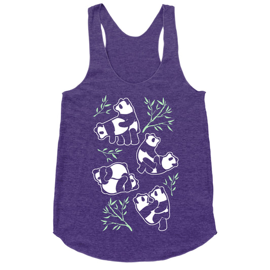 Pandas in Various Sexual Positions Racerback Tank