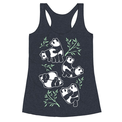 Pandas in Various Sexual Positions Racerback Tank