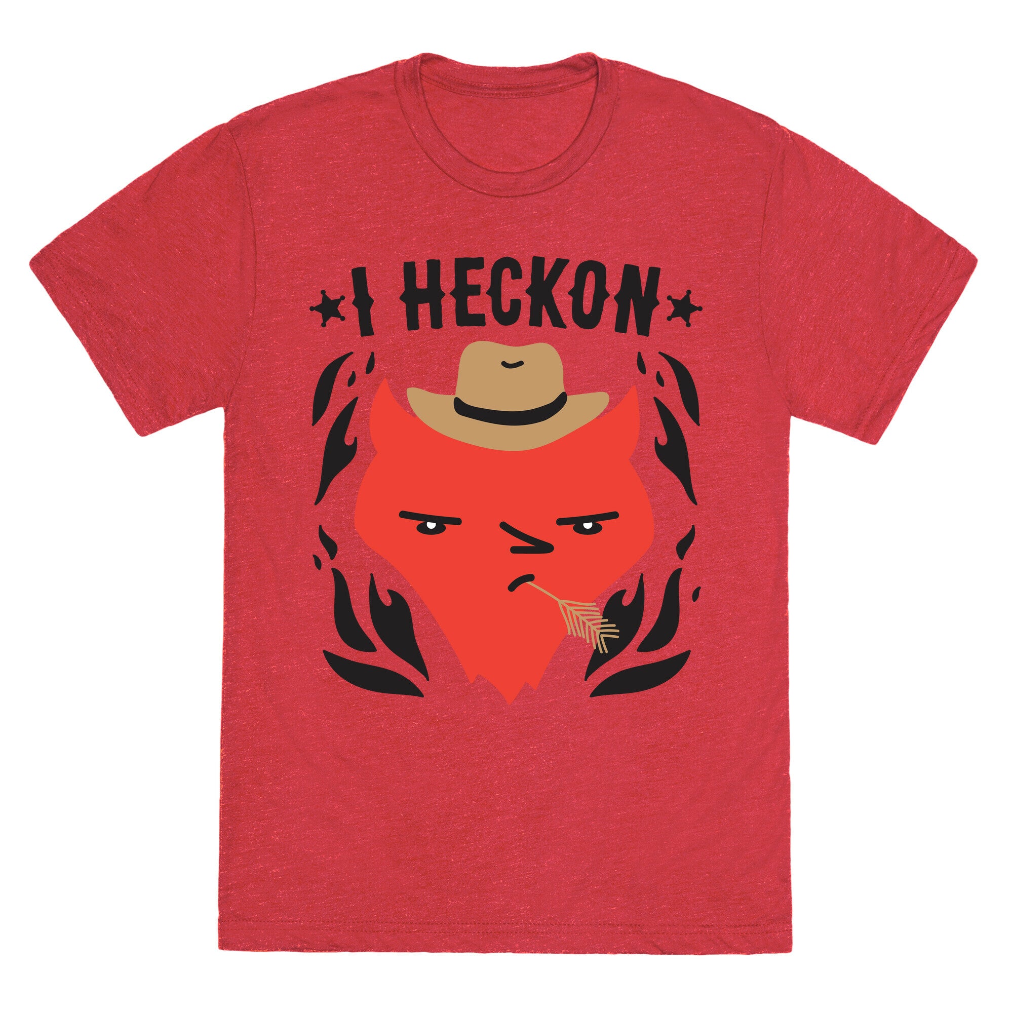 I Heckon Hell Cowboy Unisex Triblend Tee