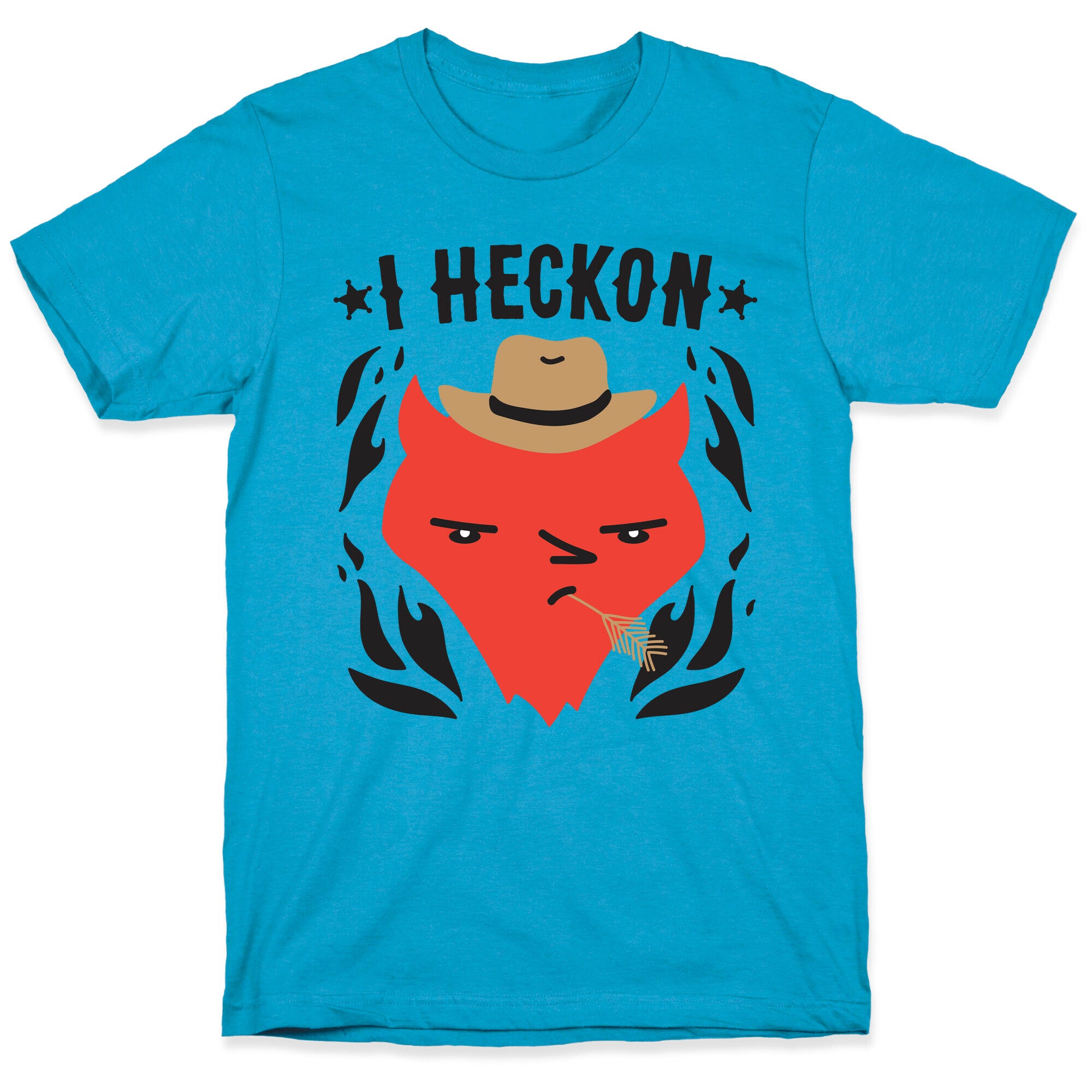 I Heckon Hell Cowboy Unisex Triblend Tee