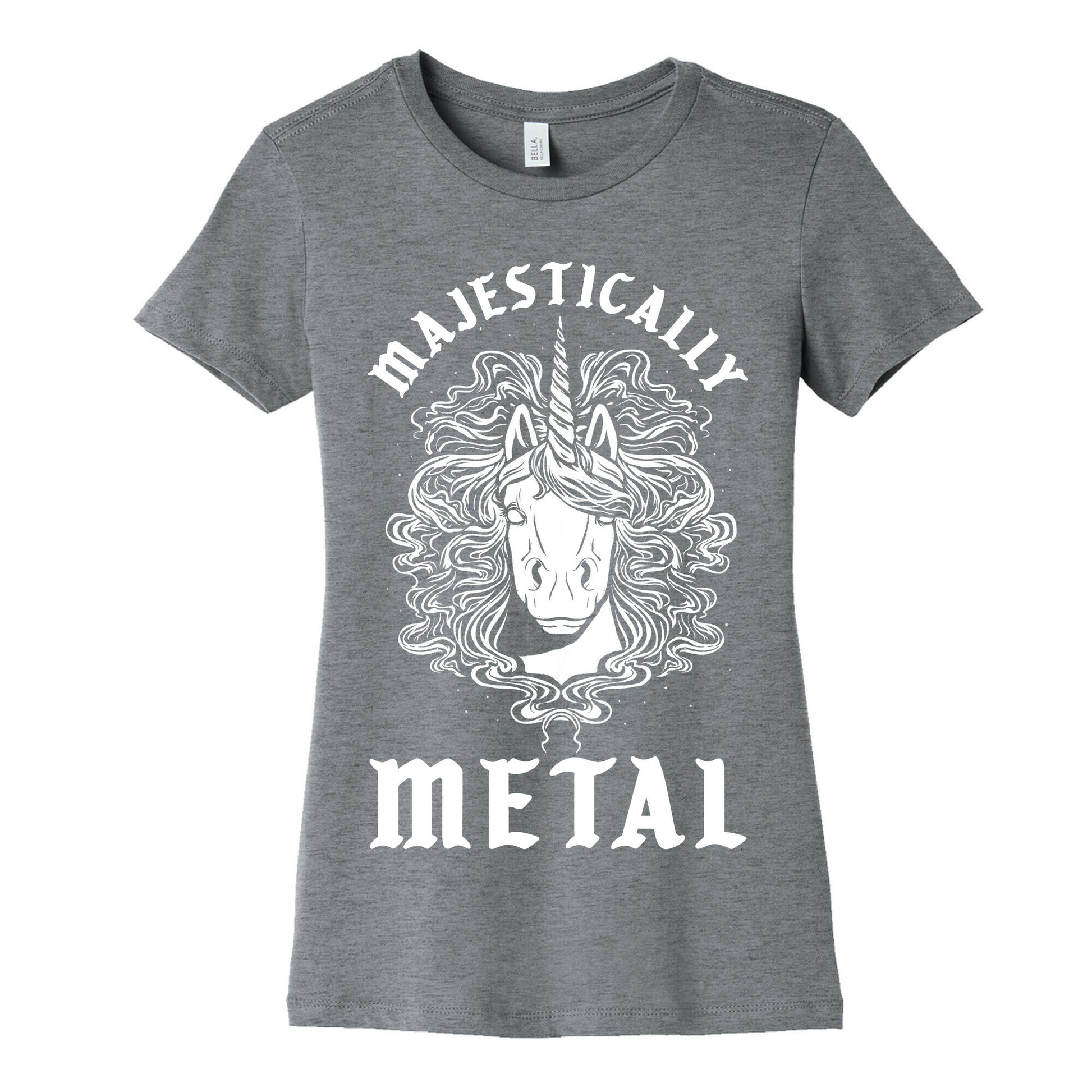 Majestically Metal Unicorn Women's Cotton Tee