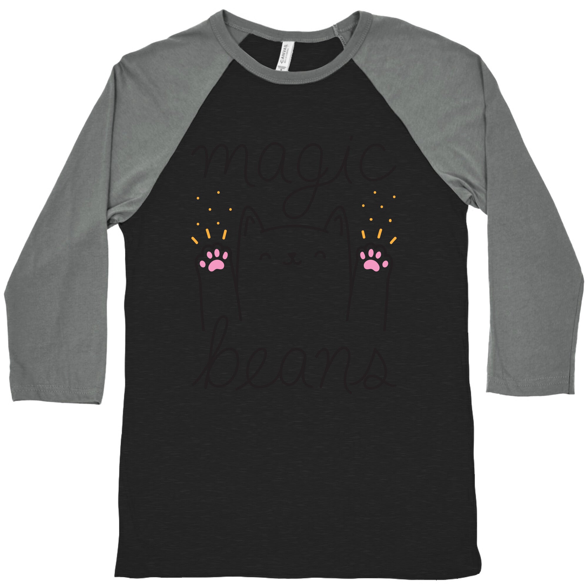 Magic Beans Cat Baseball Tee