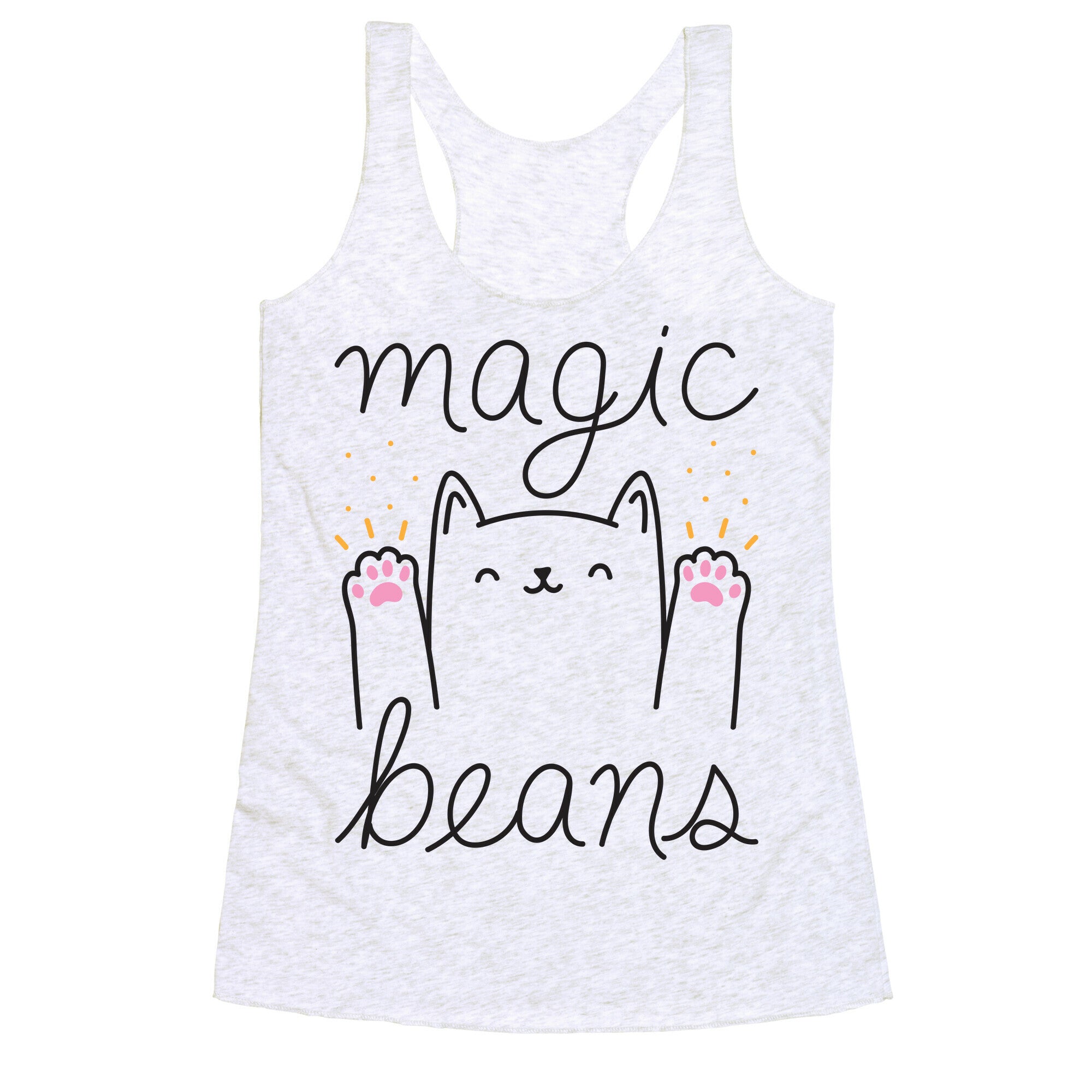 Magic Beans Cat Racerback Tank