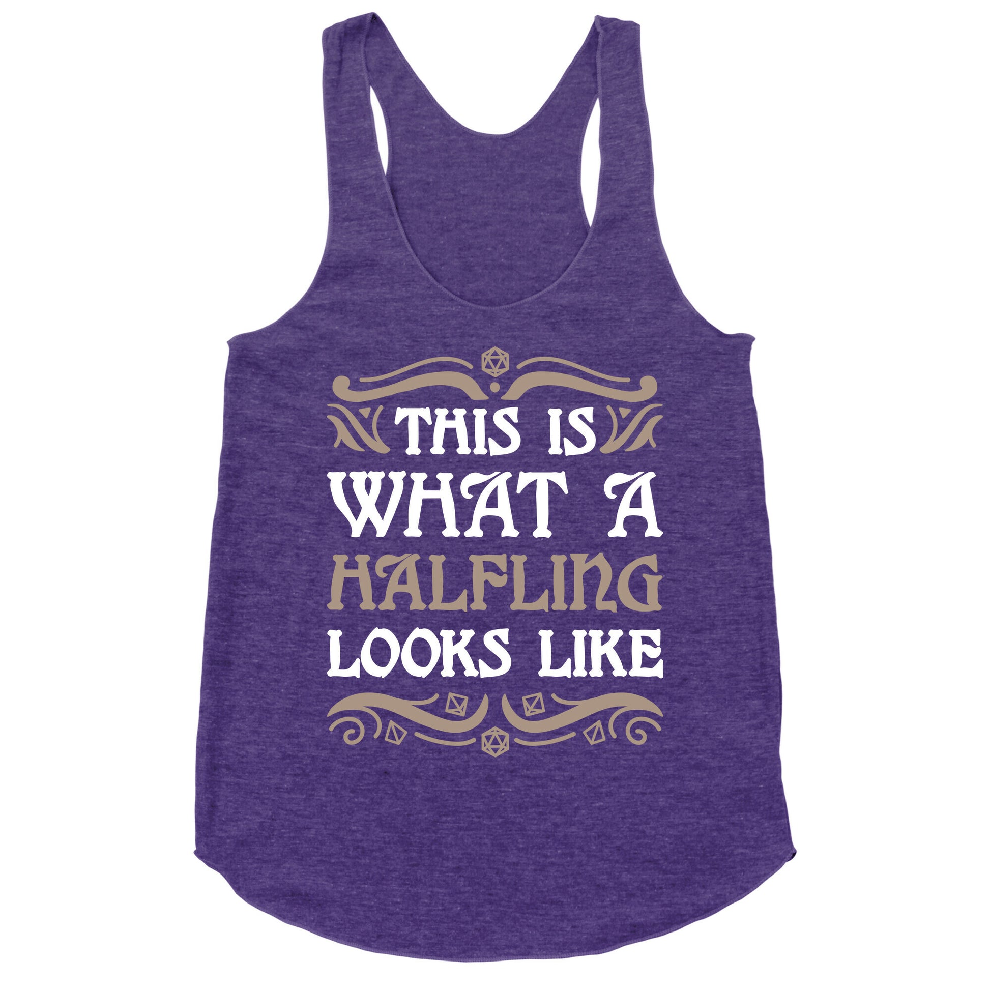 This Is What A Halfling Looks Like Racerback Tank