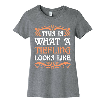 This Is What A Tiefling Looks Like Women's Cotton Tee