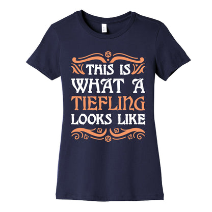 This Is What A Tiefling Looks Like Women's Cotton Tee