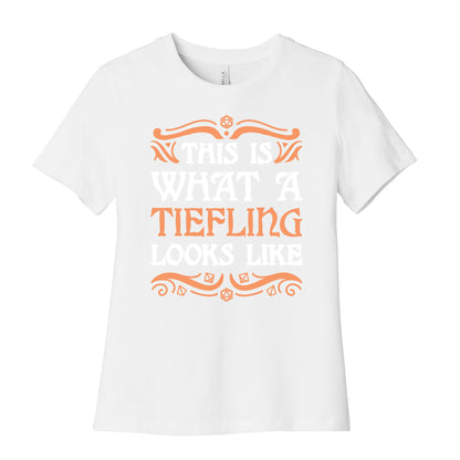 This Is What A Tiefling Looks Like Women's Cotton Tee