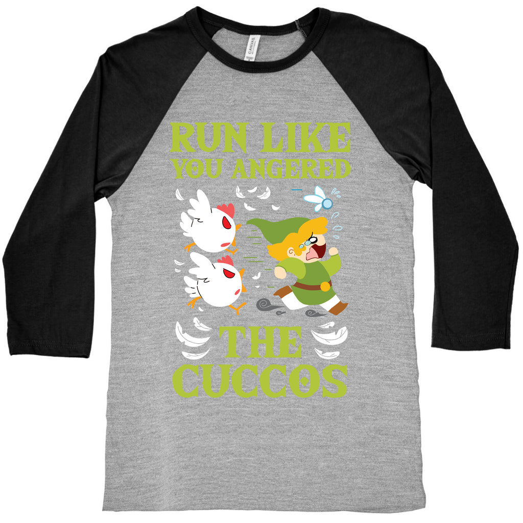 Run Like You Angered The Cuccos Baseball Tee