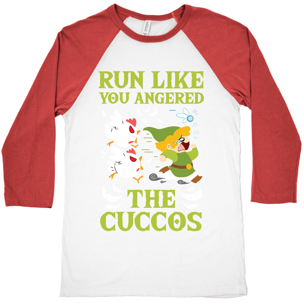 Run Like You Angered The Cuccos Baseball Tee