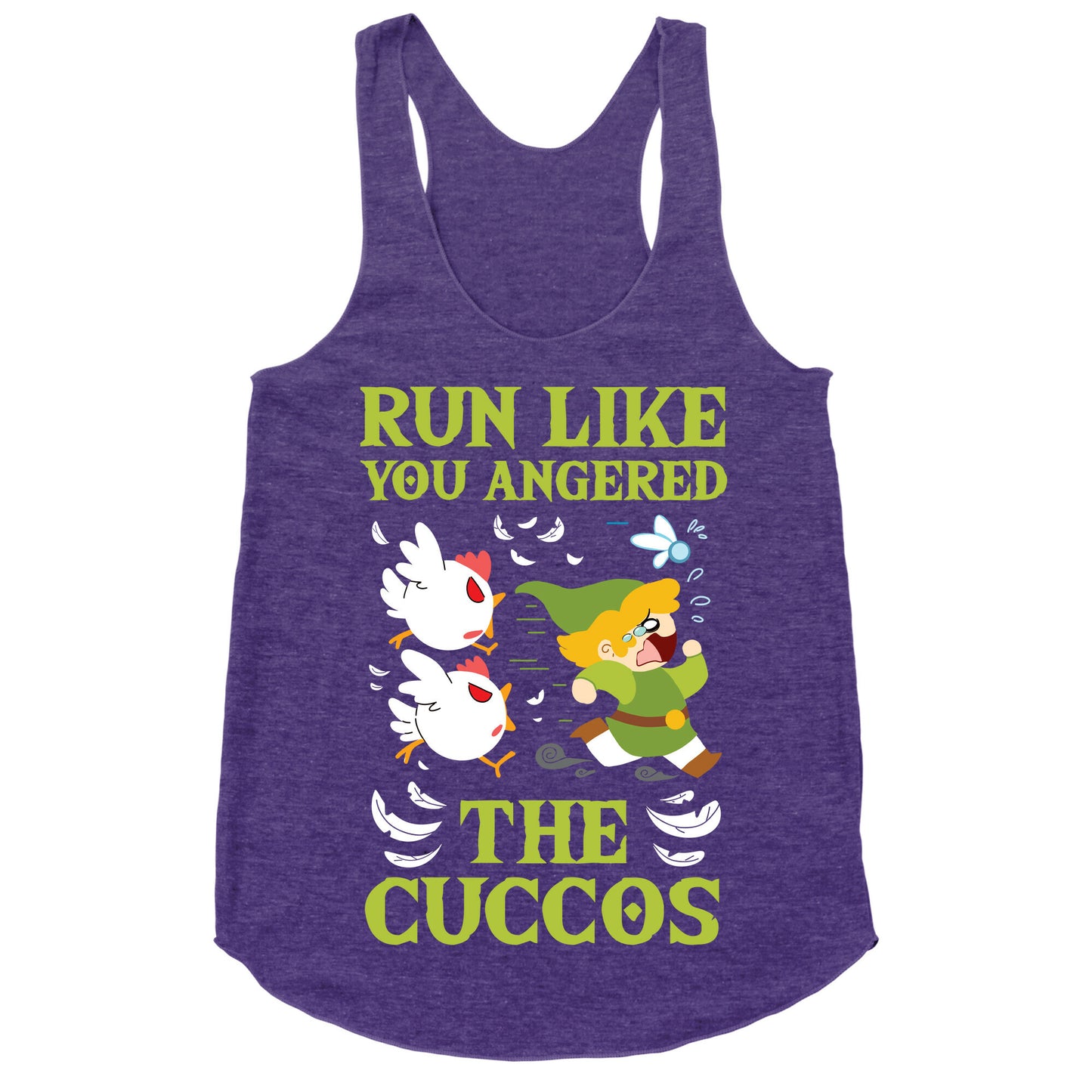 Run Like You Angered The Cuccos Racerback Tank