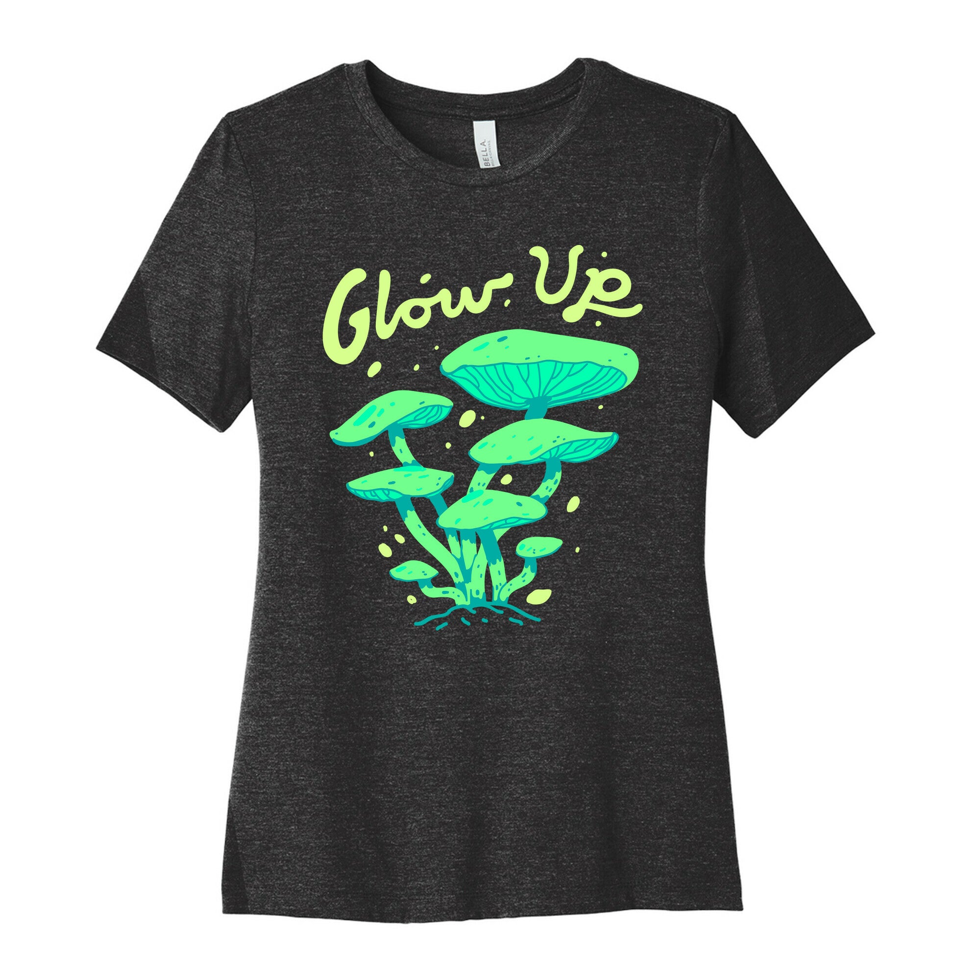 Glow up Bioluminescent Mushrooms Women's Cotton Tee