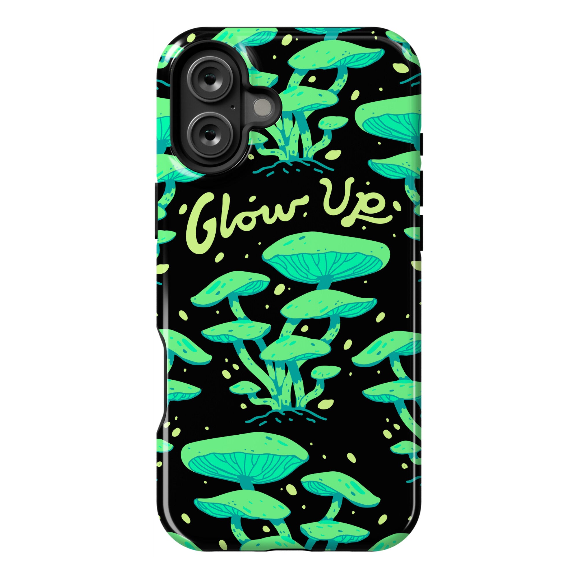 Glow up Bioluminescent Mushrooms Phone Case