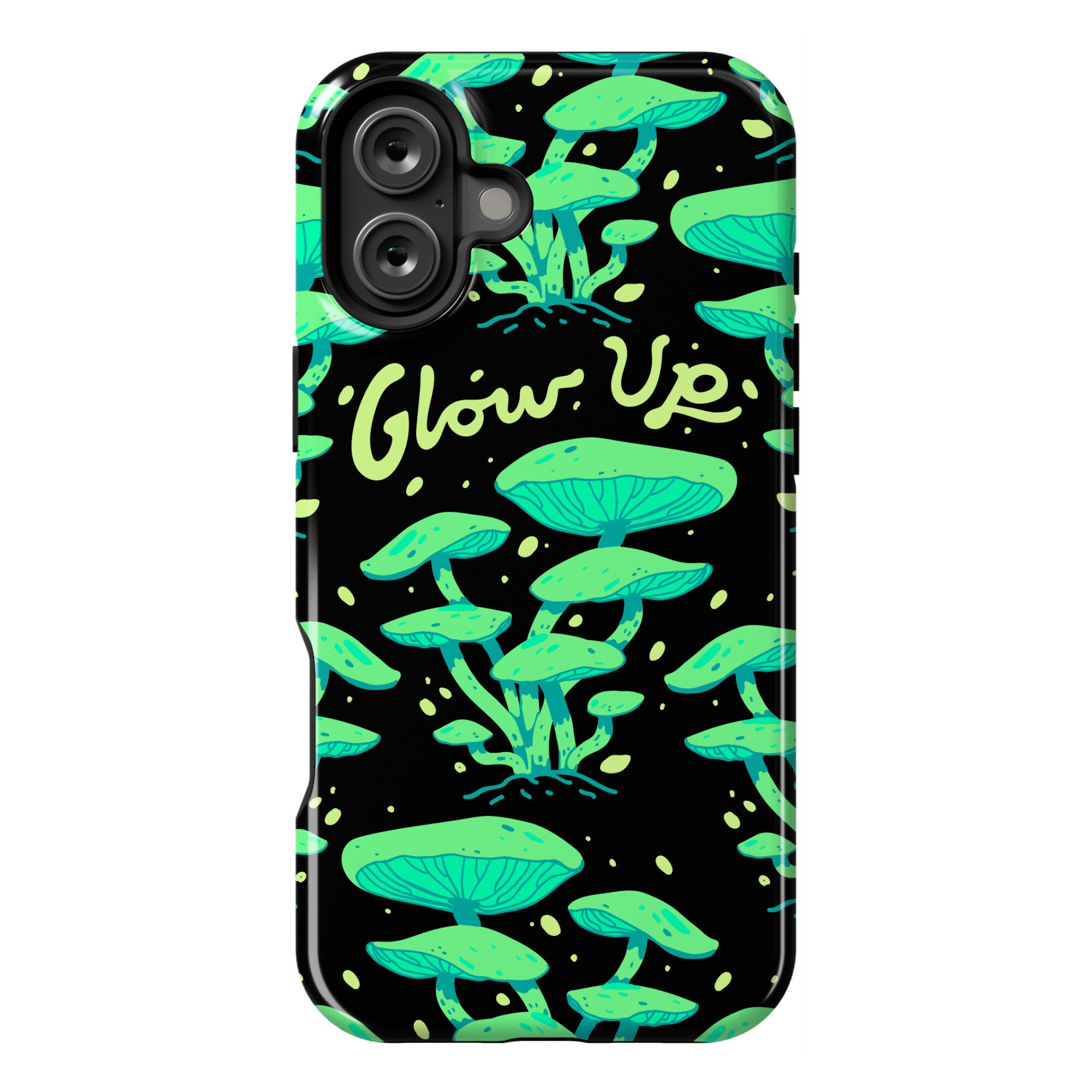 Glow up Bioluminescent Mushrooms Phone Case