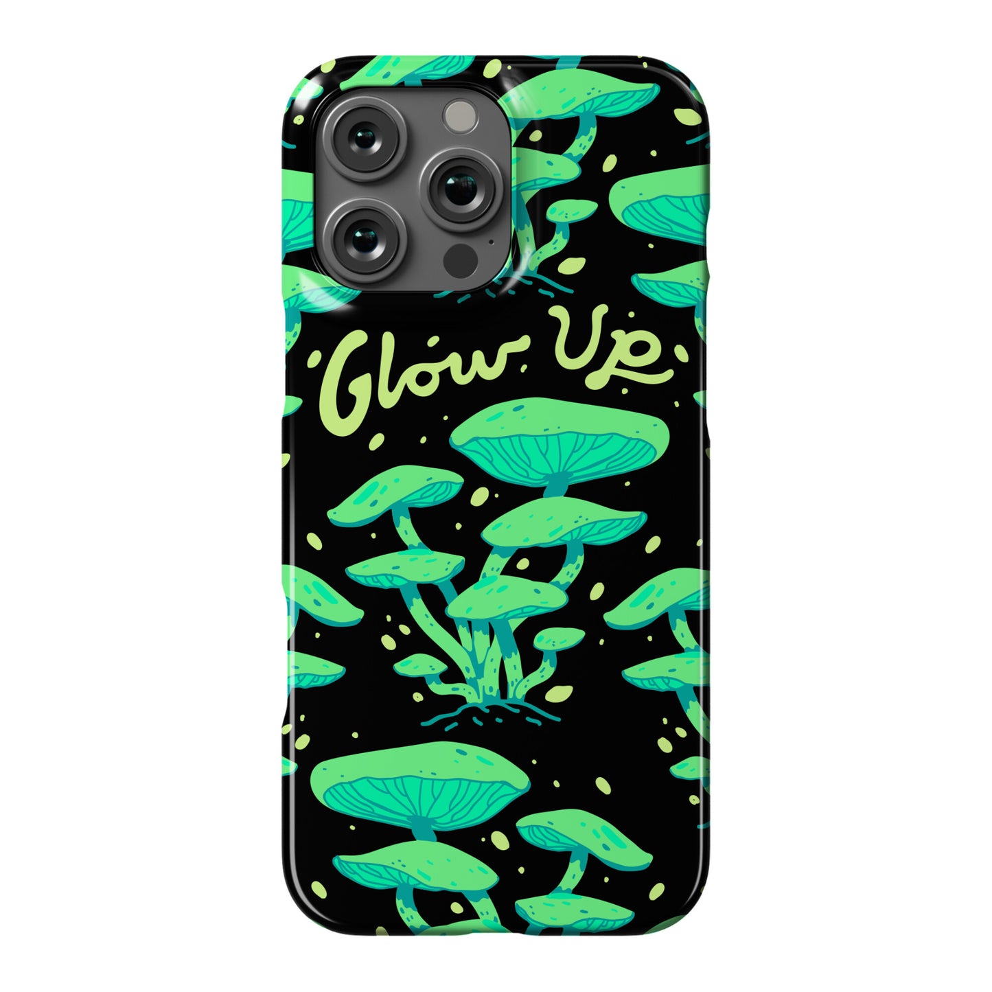 Glow up Bioluminescent Mushrooms Phone Case