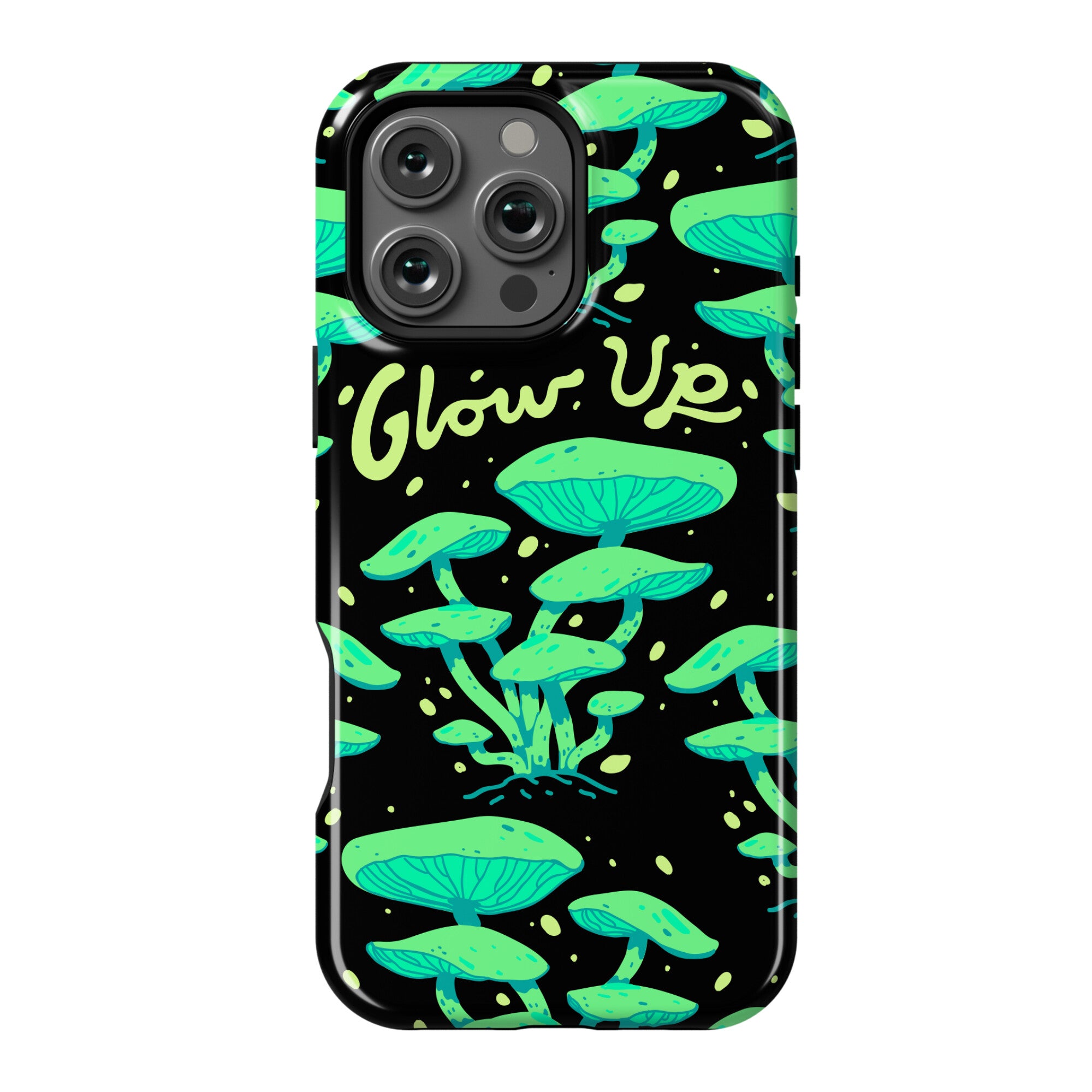 Glow up Bioluminescent Mushrooms Phone Case