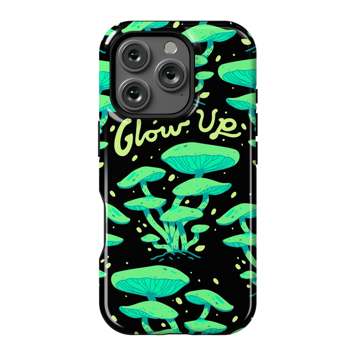 Glow up Bioluminescent Mushrooms Phone Case