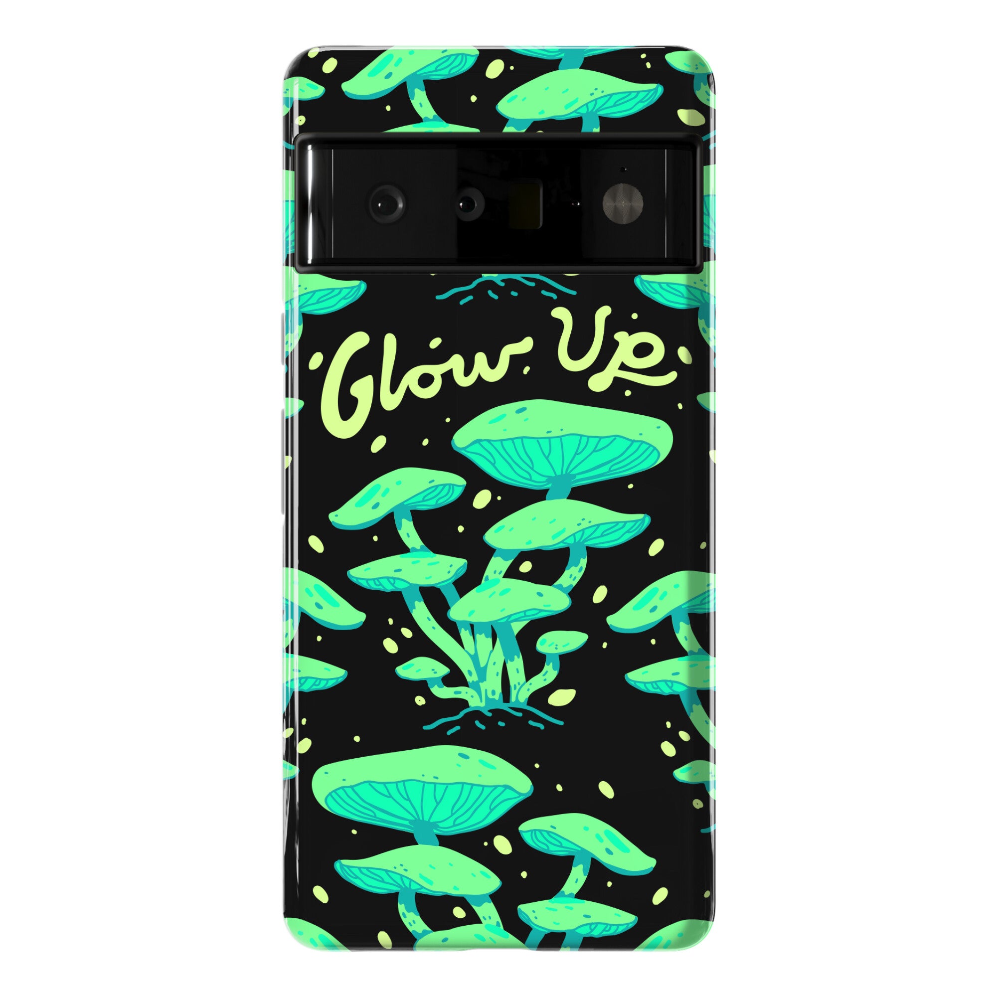 Glow up Bioluminescent Mushrooms Phone Case