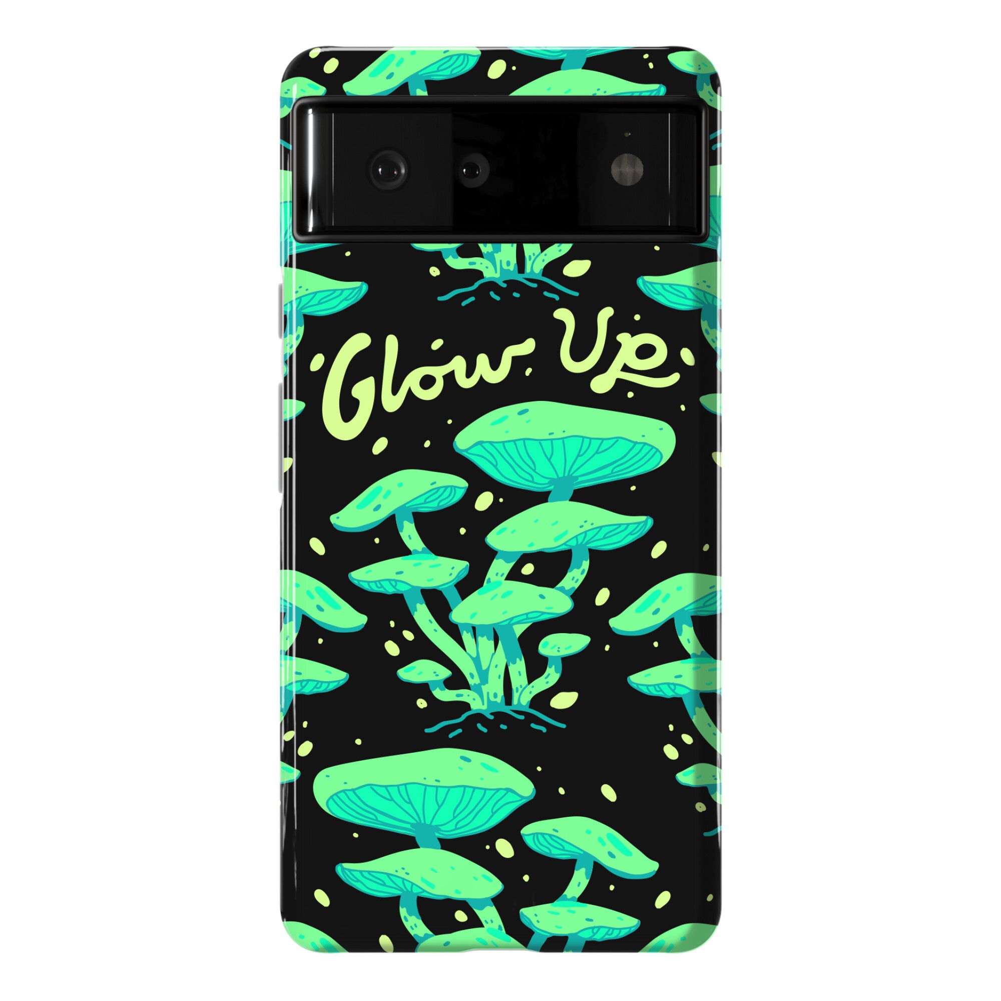 Glow up Bioluminescent Mushrooms Phone Case