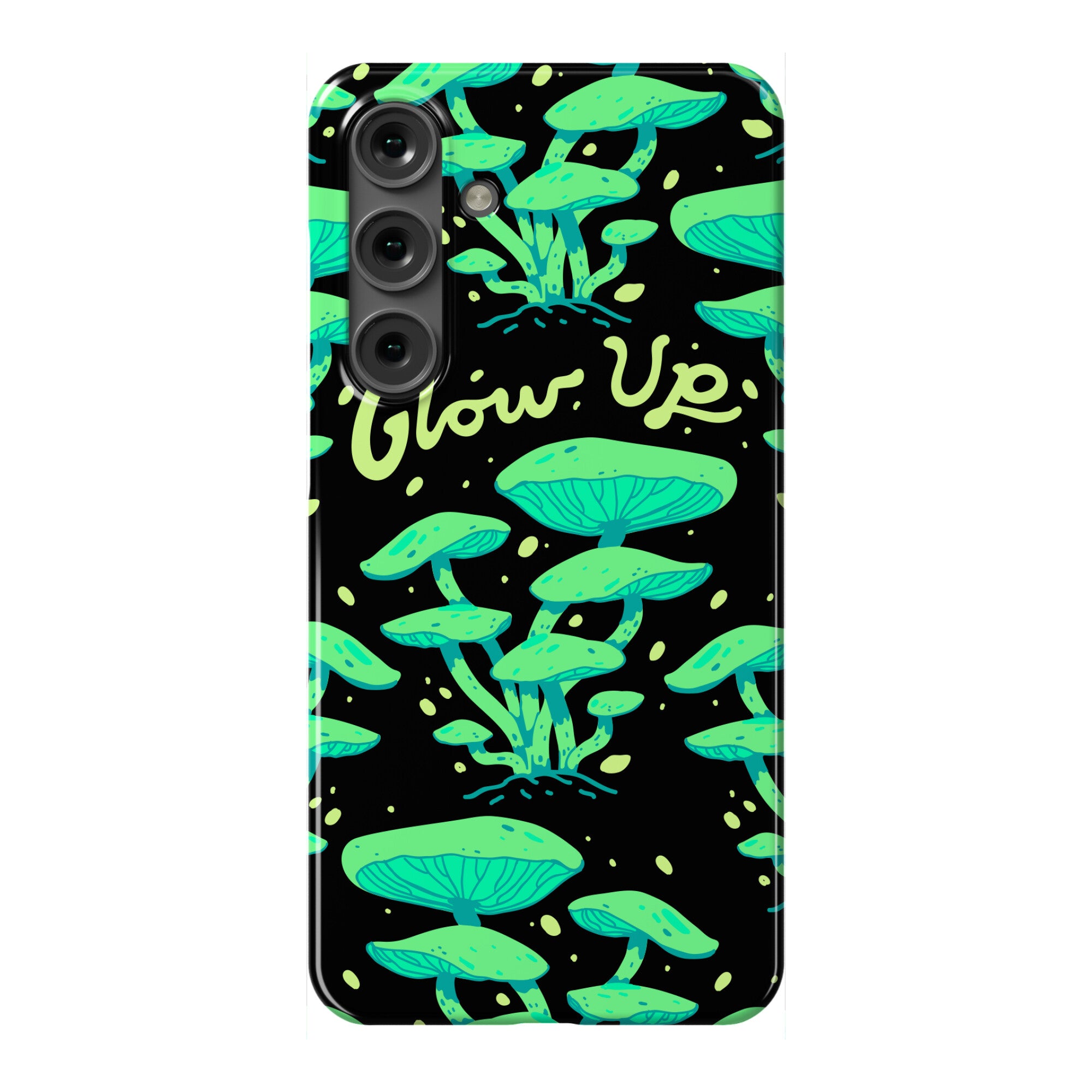 Glow up Bioluminescent Mushrooms Phone Case