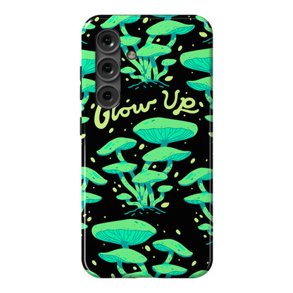 Glow up Bioluminescent Mushrooms Phone Case