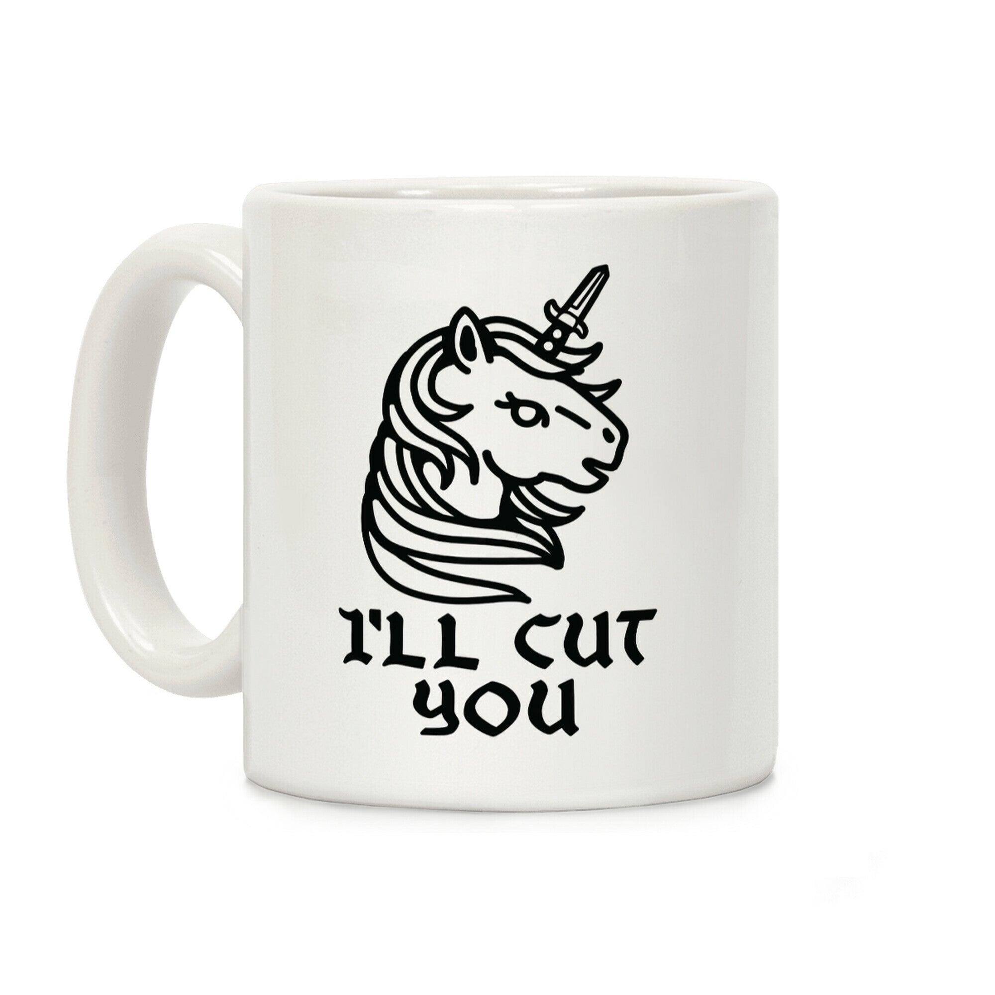 I'll Cut You Switchblade Unicorn Coffee Mug