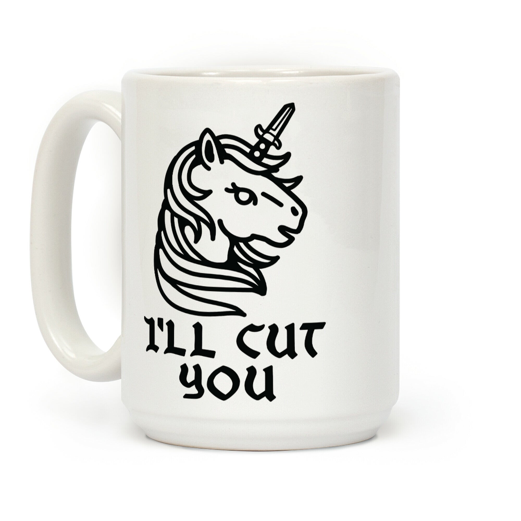 I'll Cut You Switchblade Unicorn Coffee Mug