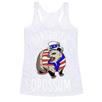 Opatriotic Opossum Racerback Tank