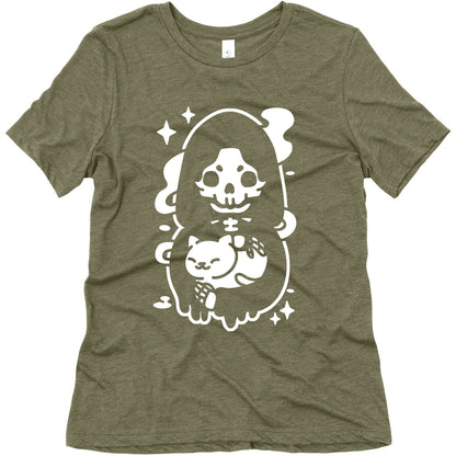 Death and Kitty Women's Triblend Tee
