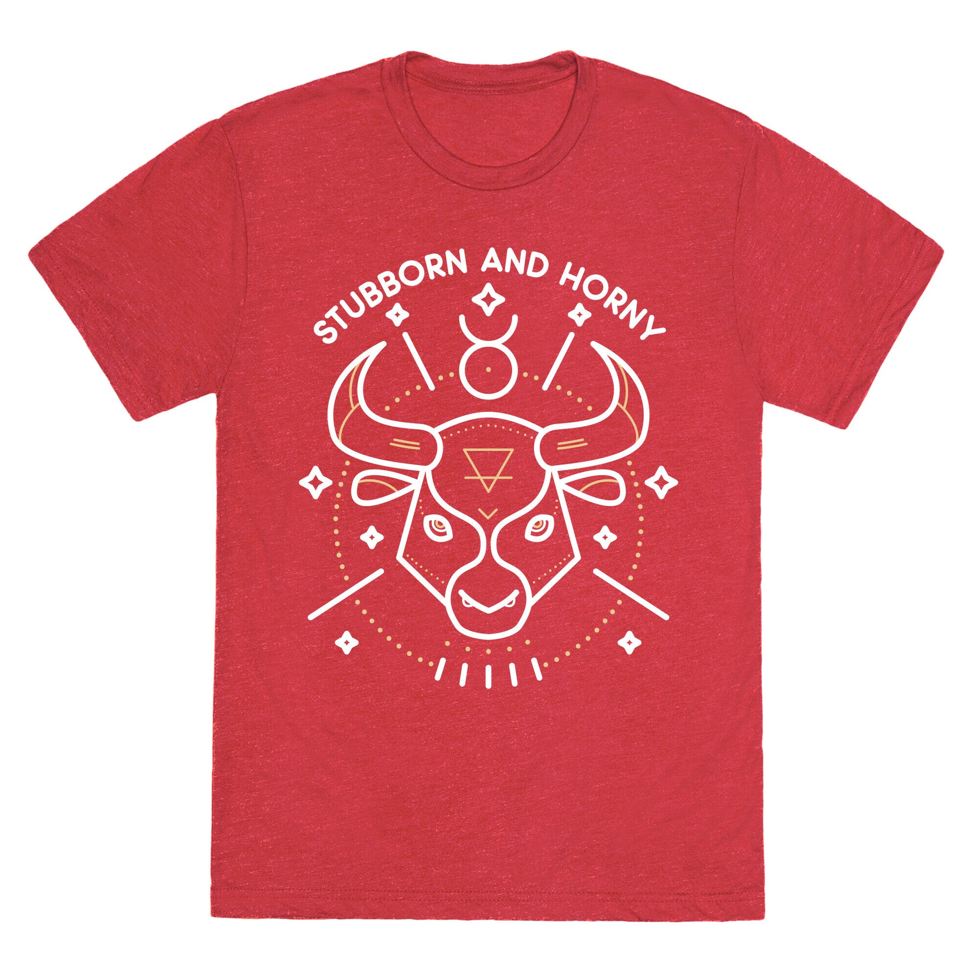 Stubborn and Horny Taurus Bull  Unisex Triblend Tee