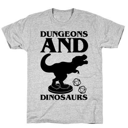 Dungeons and Dinosaurs Parody T-Shirt