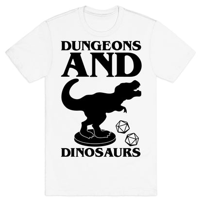 Dungeons and Dinosaurs Parody T-Shirt