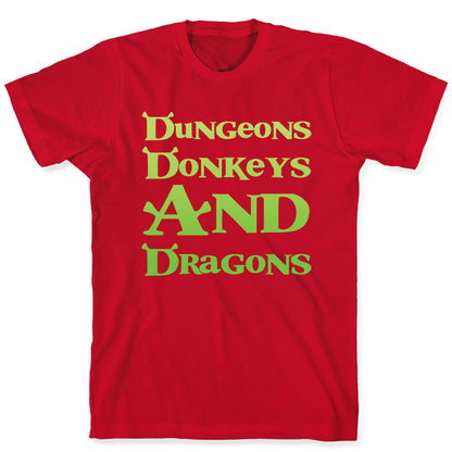 Dungeons, Donkeys and Dragons T-Shirt