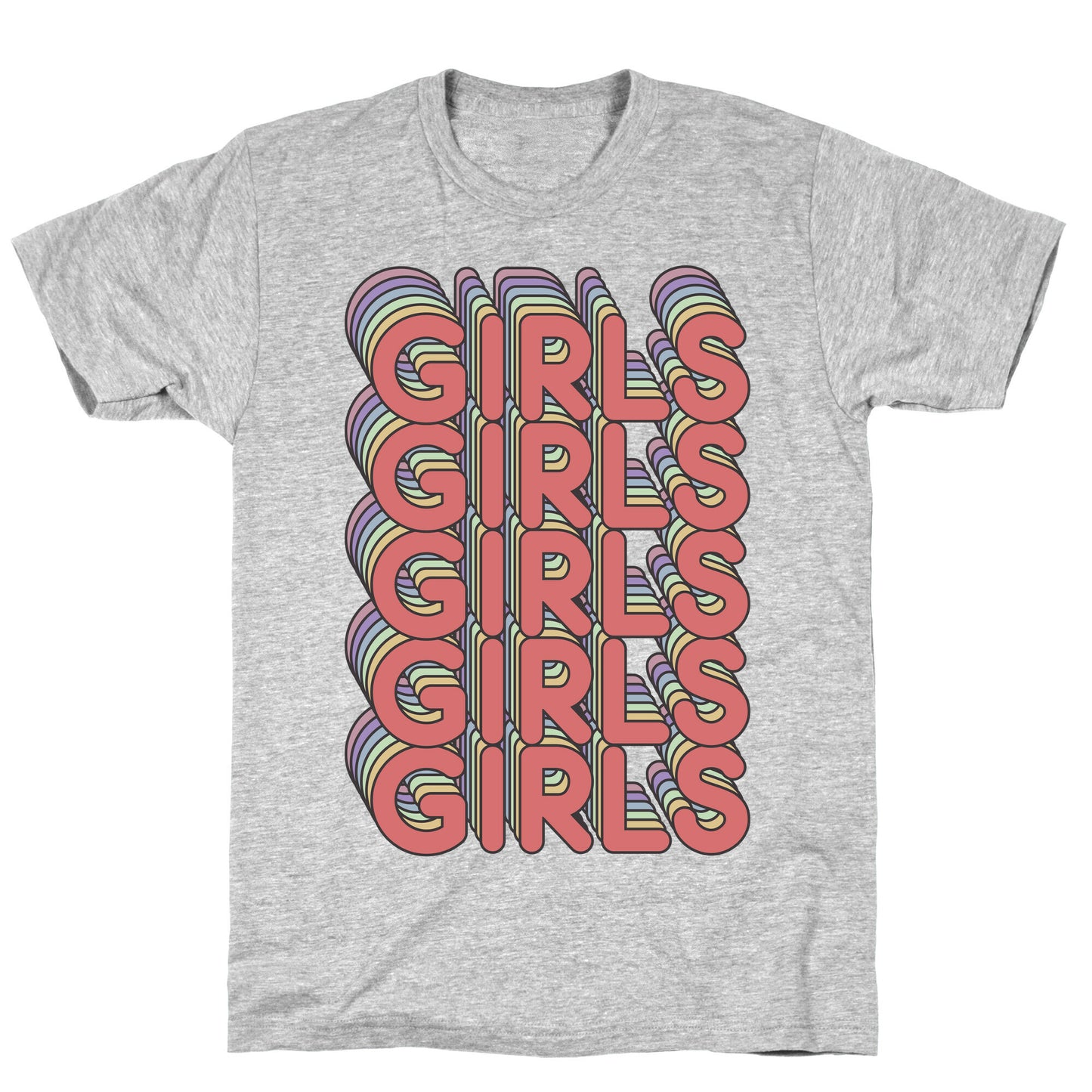 Girls Retro Rainbow T-Shirt