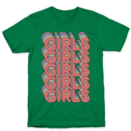 Girls Retro Rainbow T-Shirt