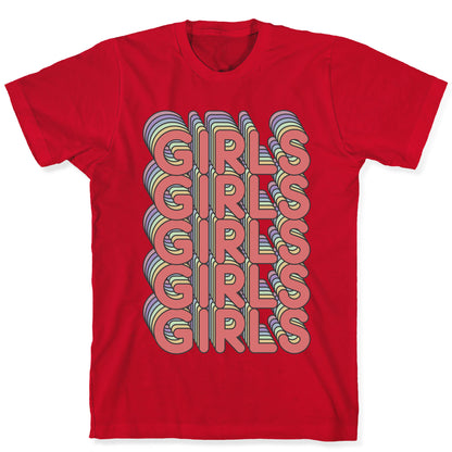 Girls Retro Rainbow T-Shirt