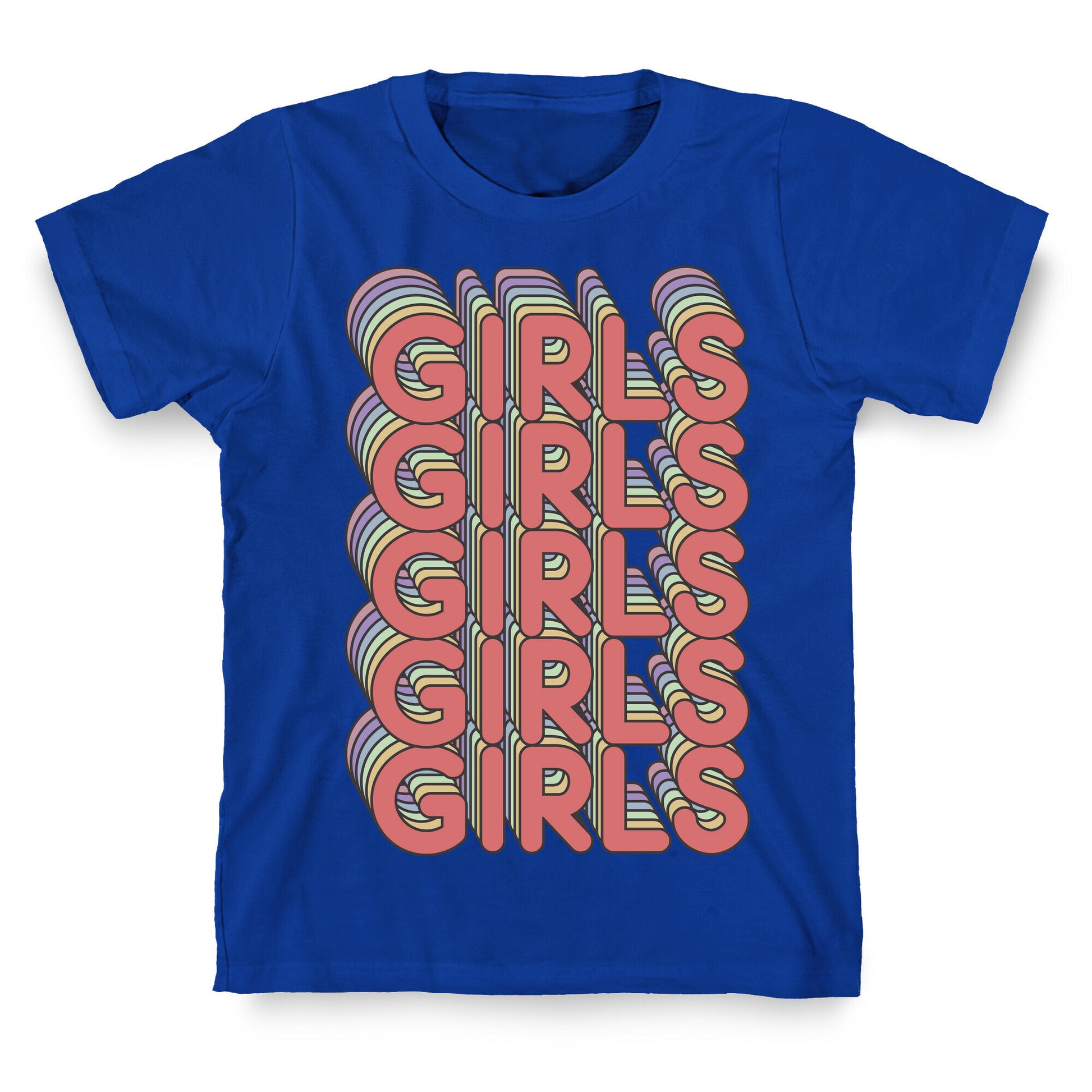 Girls Retro Rainbow T-Shirt