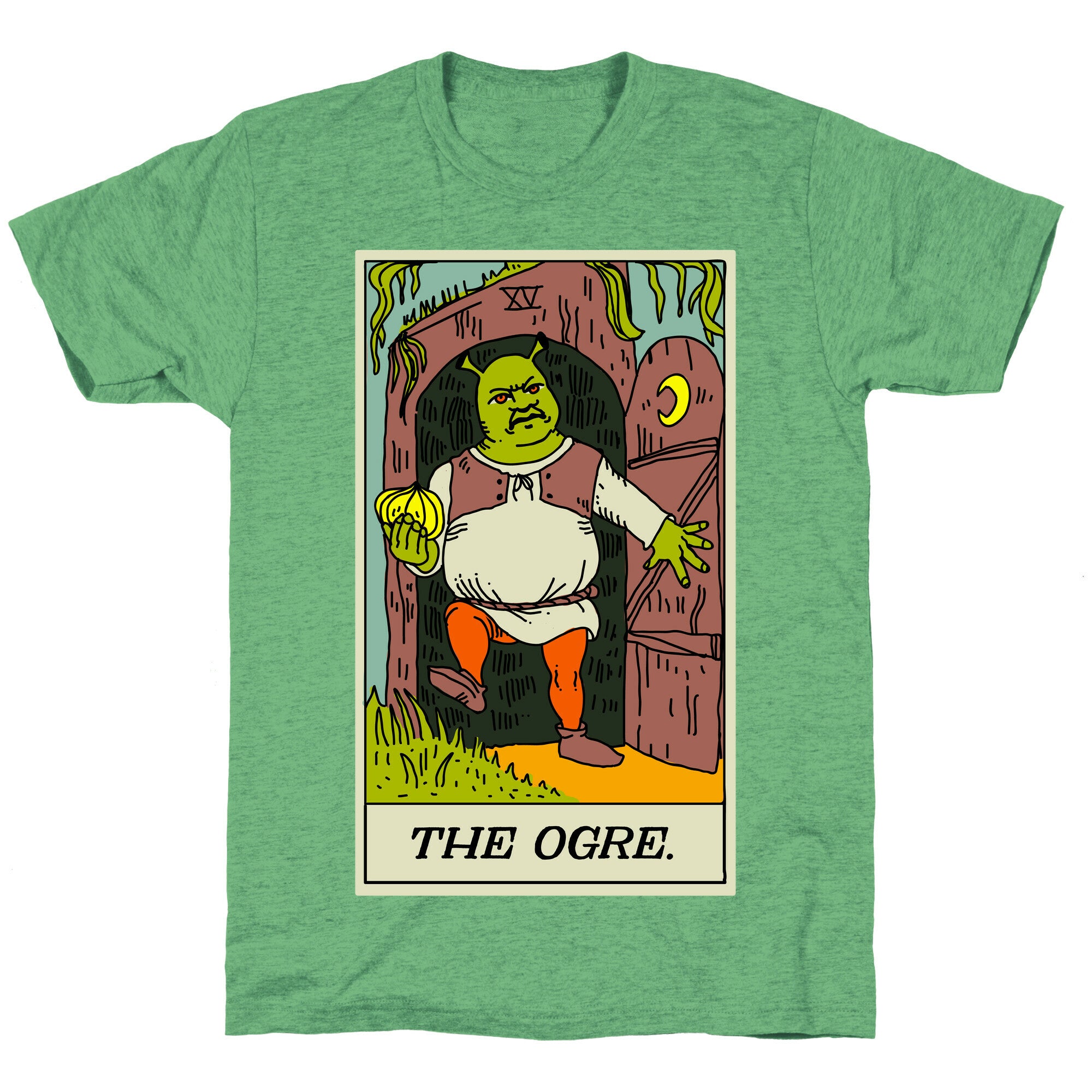 The Ogre Tarot Card Unisex Triblend Tee