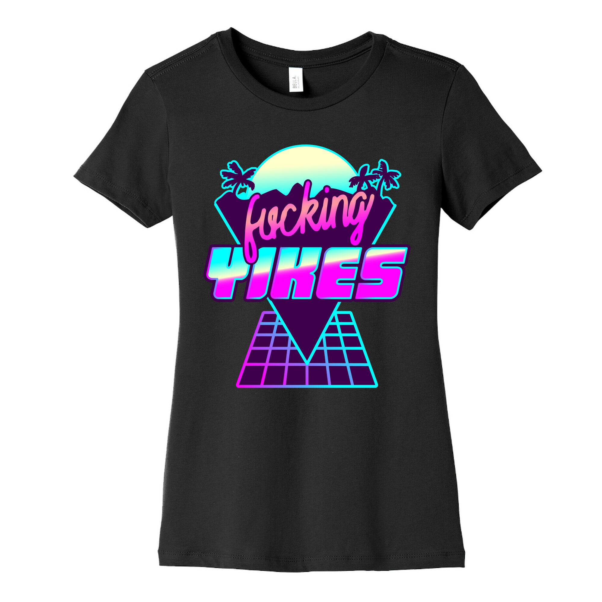 Fucking YIKES Retro Wave Women's Cotton Tee