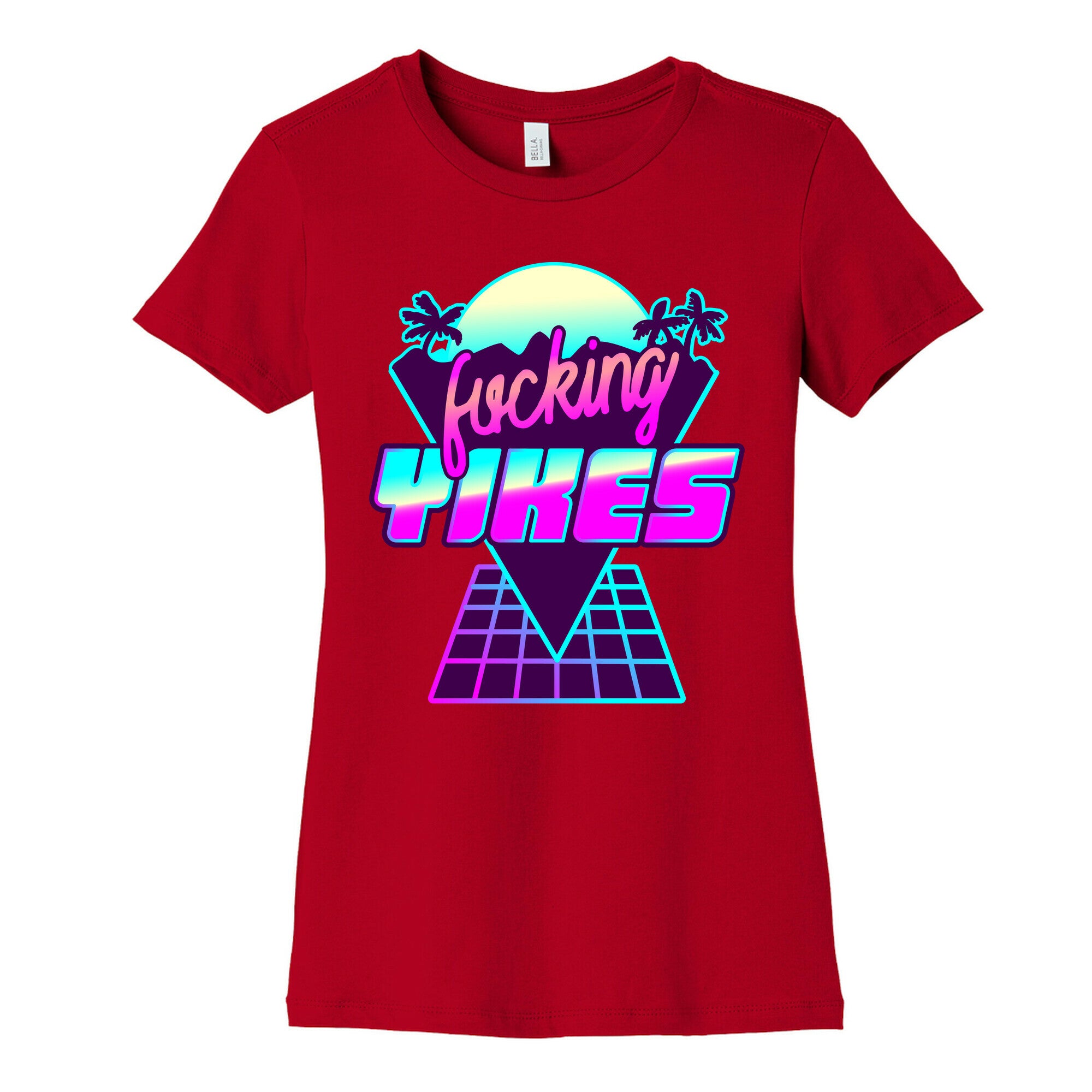 Fucking YIKES Retro Wave Women's Cotton Tee