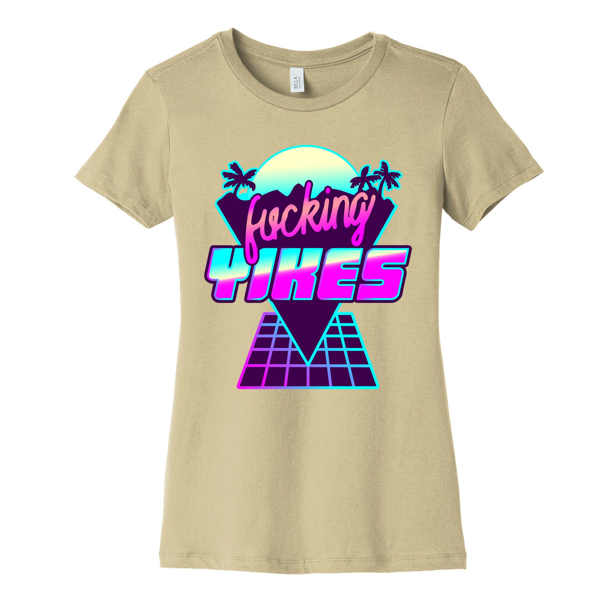 Fucking YIKES Retro Wave Women's Cotton Tee