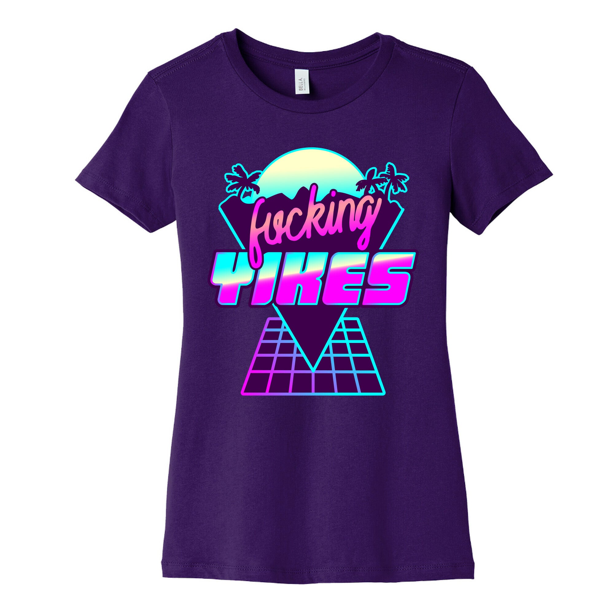 Fucking YIKES Retro Wave Women's Cotton Tee