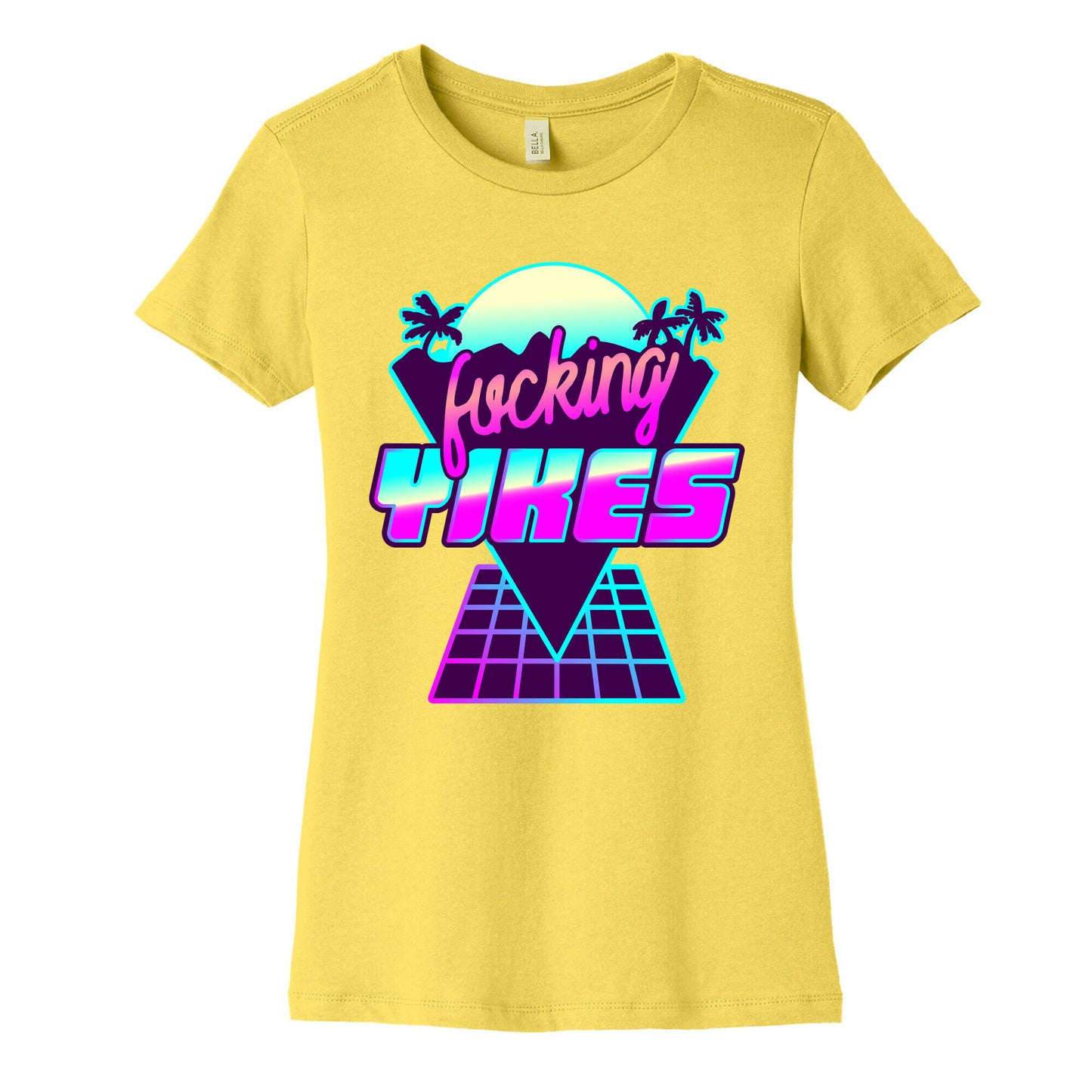 Fucking YIKES Retro Wave Women's Cotton Tee