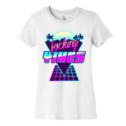 Fucking YIKES Retro Wave Women's Cotton Tee