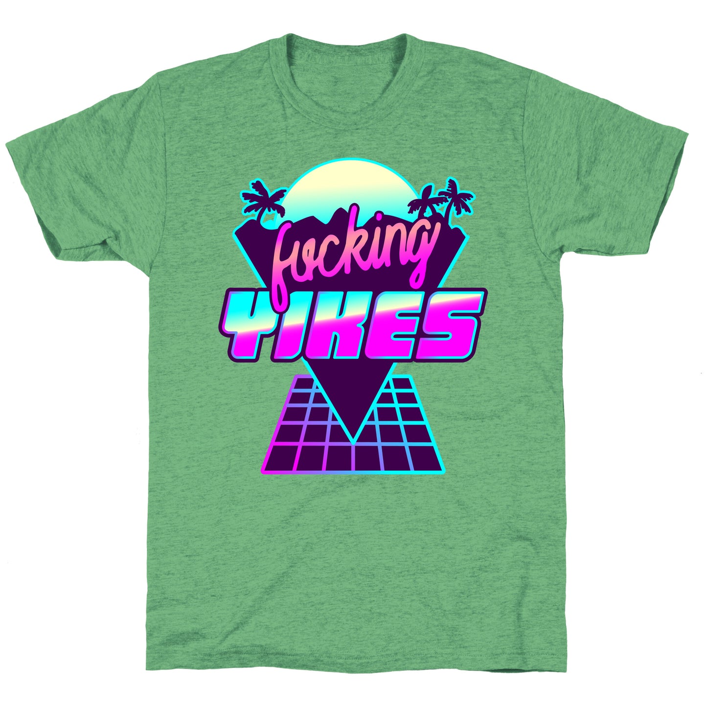 Fucking YIKES Retro Wave Unisex Triblend Tee