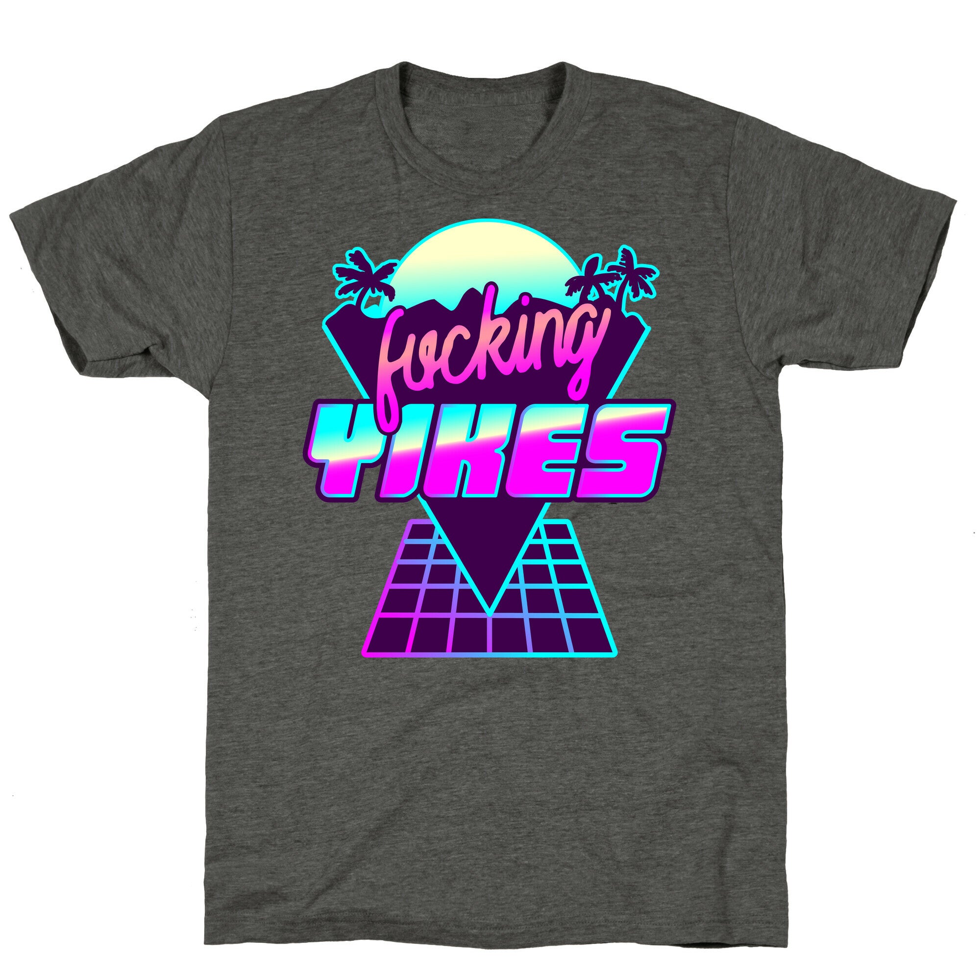 Fucking YIKES Retro Wave Unisex Triblend Tee