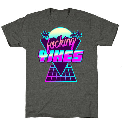 Fucking YIKES Retro Wave Unisex Triblend Tee