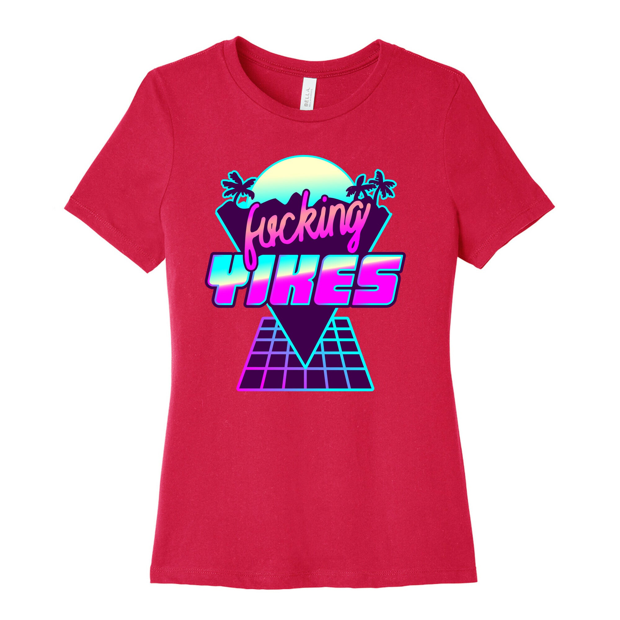Fucking YIKES Retro Wave Women's Cotton Tee