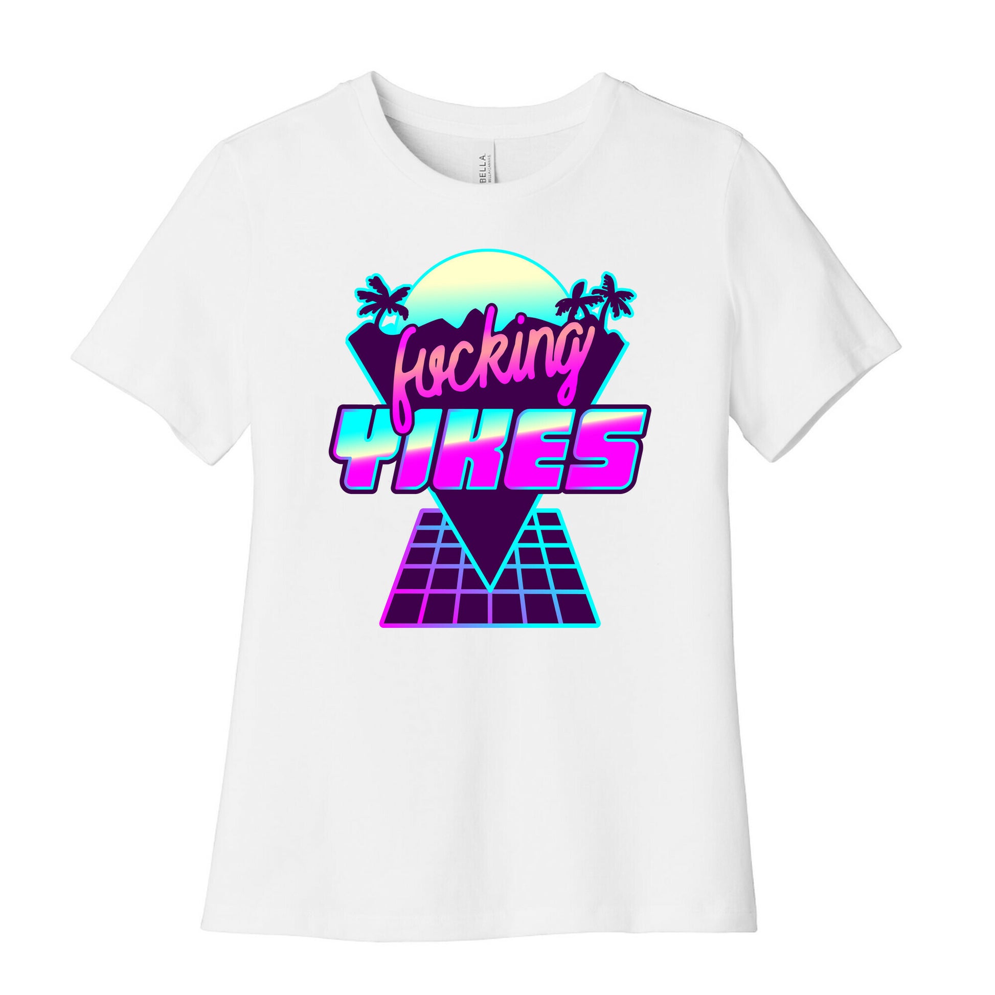 Fucking YIKES Retro Wave Women's Cotton Tee