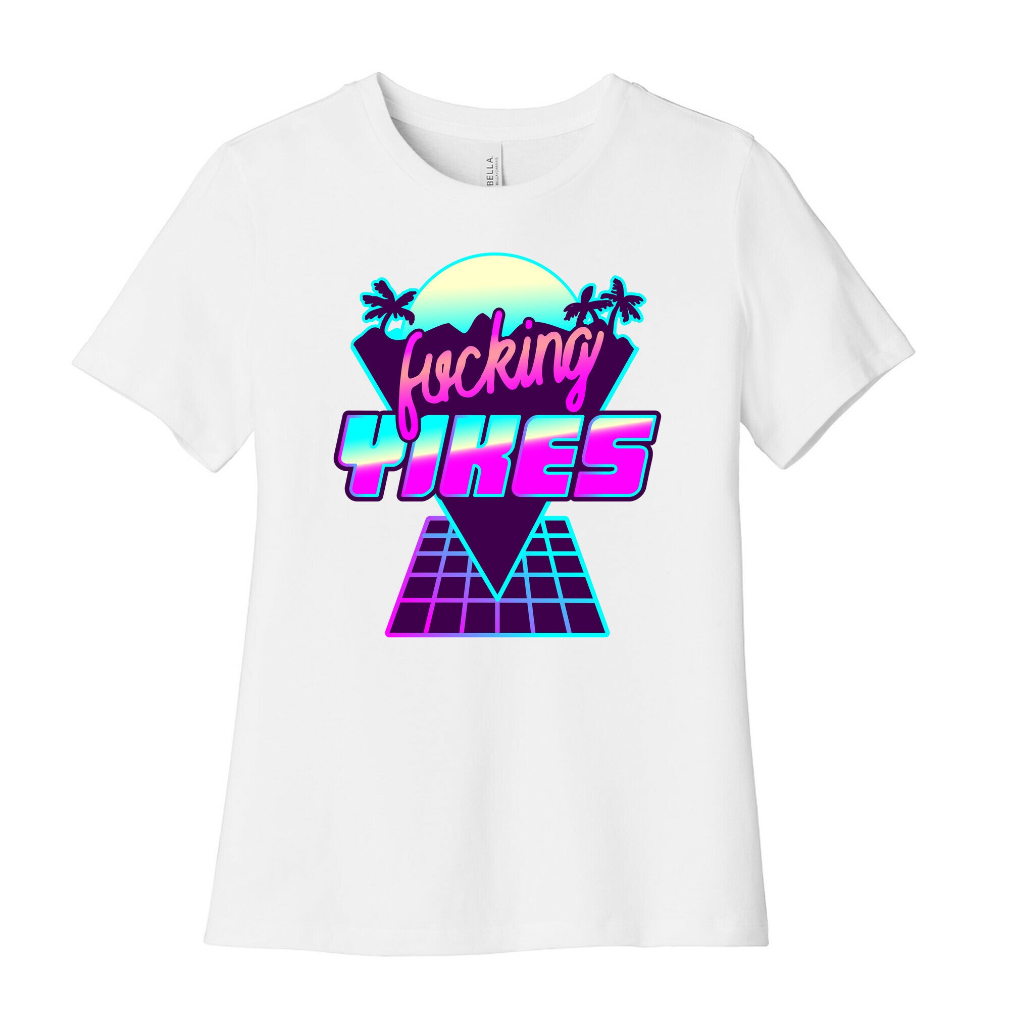 Fucking YIKES Retro Wave Women's Cotton Tee